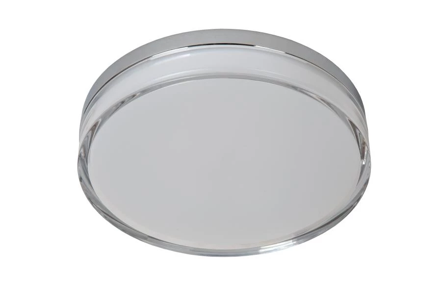 Lucide PLANO - Flush ceiling light Bathroom - Ø 28 cm - LED Dim. - CCT - 1x16W 2700K/4000K - IP44 - Opal - turned off